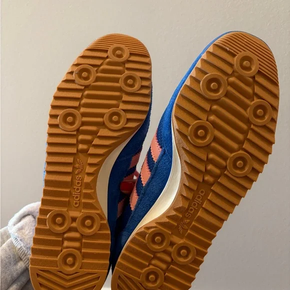 Adidas Original SL 72 Casual Shoes Lucid Blue/Pink Spark/Bright Royal NWT - Picture 4 of 4